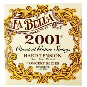 labela string 1 set La Bella 2001 Hard Tension classic guitar string 