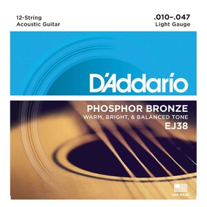 ダダリオ D'Addario EJ38/Light 12-String 12弦用アコースティックギター弦