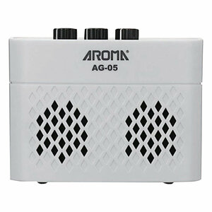 ギターアンプ AROMA アロマ AG-05 WHT ミニギターアンプ Bluetooth機能搭載 USB充電バッテリー式 エレキギター アンプ