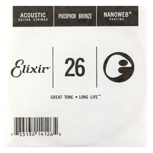 エリクサー ELIXIR 14126/026弦/フォスファーブロンズ×4本