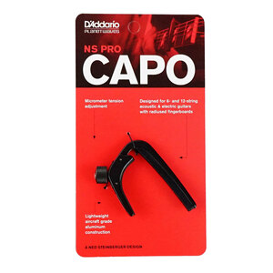 カポタスト エレキ アコギ Planet Waves by D'Addario PW-CP-02 Black NS Capo Pro カポ ギター