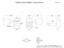 KLUSON SUPER KLUSON/VX-501/WB/Gold/Aged Classic ギターペグ_画像2