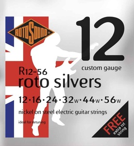 ロトサウンド ギター弦 1セット R12-56 ROTO SILVERS 12-56 エレキギター弦 ROTOSOUND