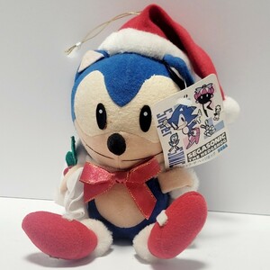 《非売品》プライズ品 セガ・ソニック・ザ・ヘッジホッグ サンタコスチューム ぬいぐるみ / 90年代 SEGA 