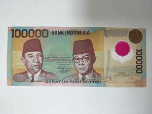 A 1352.インドネシア1枚紙幣
