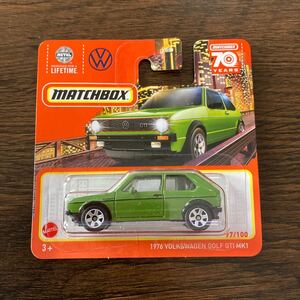 マッチボックス MATCHBOX 1976 VOLKSWAGEN GOLF GTI MK1 フォルクスワーゲン ゴルフ GTI MK1 ショートカード