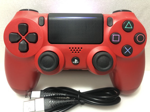 【送料無料】PS4 純正コントローラ/デュアルショック４ ★マグマ・レッド★DUALSHOCK4