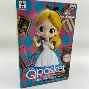 【新品未使用】Qposket フィギュア アリス Alice Thinking Time Disney