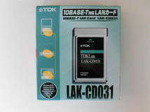 TDK 10BASE-T LanCard(LAK-CD031)_画像1