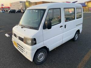 1万円～売切　U72V　日産クリッパー　４WD　５MT　スライドドア　エアコン　パワステ　　車検たっぷり令和７年７月迄