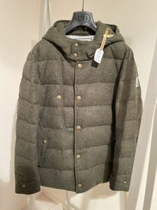 【正規店購入/美品】モンクレール ガムブルー MONCLER GAMME BLEU ツイード ウール ダウンジャケット トムブラウン THOM BROWNE サイズ 1