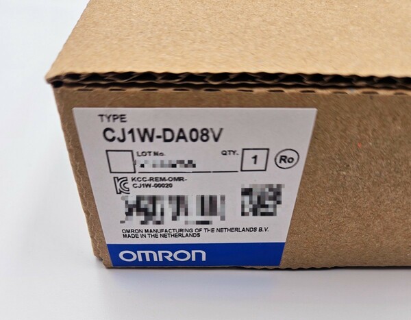 【新品未開封】OMRON CJシリーズ アナログ出力ユニット CJ1W-DA08V (2023年製)