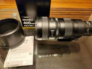 ■MAPカメラ美品 23/8/1購入 NIKKOR Z 400mm f/4.5 VR S 元箱付 Nikon カメラレンズ 望遠 Zマウント ニコン