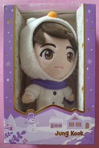  P) BTS　防弾少年団 FC公式　Forture BOX PLUSH TOY Purple Holidays Jung Kook JK グク ジョングク 未開封ですが箱に破損あり