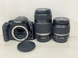[ML9138-15]1円〜現状品！Canon EOS kiss X2 デジタル一眼　　レンズIMAGE STABILIZER EFS55-250mm 1:4-5.6IS/EFS18-55mm 1:3.5-5.6IS