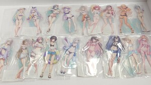 ぶいすぽっ！　コミックマーケット102　アクリルスタンド　18種セット　未開封　水着　夏コミ　花芽すみれ　橘ひなの　夢野あかり　等