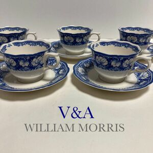 V&A ウィリアムモリスコレクション　カップ＆ソーサー　五客