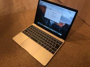 【中古】Apple MacBook（Retina, 12-inch, Early 2016）A1534 ※オプションアップグレード版