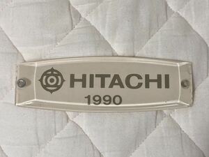 車内製造銘板(HITACHI 1990)