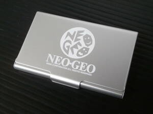 激レア 未使用 ネオジオ カードケース 名刺入れ 名刺ケース カード入れ アルミ シルバー グッズ 限定 NEOGEO mini 特典 非売品 card case