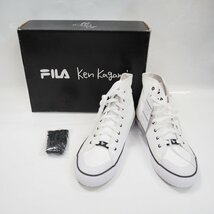 Th495731 フィラ MONROE SP MID x KEN KAGAMI モンロー SP ミッド×ケン カガミ UFW20017-102 ホワイト スニーカー 27cm FILA 未使用_画像1