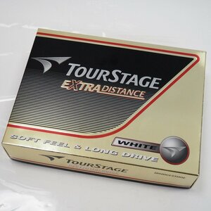 Th949202 ツアーステージ ゴルフボール EXTRA DISTANCE ホワイト 1ダース(12個) TOUR STAGE 未使用