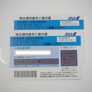 Th948922 全日本空輸 株主優待券 2023年6月1日から2024年5月31日まで 2枚 ANA 未使用