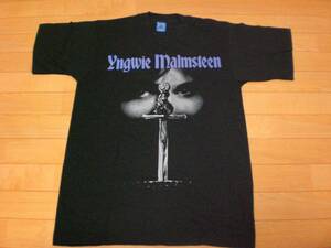 ビンテージ 90s YNGWIE MALMSTEEN イングウェイ マルムスティーン Tシャツ SKID ROW GUNS N' ROSES NIRVANA MOTLEY CRUE KISS 