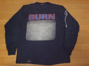 当時物 90s BURN ロンT Tシャツ バーン NYHC MADBALL BAD BRAINS ORANGE 9MM CROWN OF THORNZ AGNOSTIC FRONT MERAUDER GORILLA BISCUITS