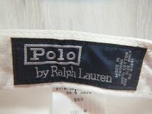 90s POLO Ralph Lauren 6パネル ロゴキャップ 白/紺 ☆ ラルフローレン 帽子 第一昭和_画像9
