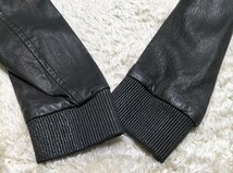 【大きいサイズXL★】美品 ALLSAINTS 本革リアルレザーパーカー/ジャケット 黒◆オールセインツ_画像4