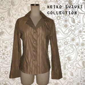 【KEIKO SUZUKI COLLECTION】 シャツジャケット 長袖