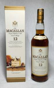 【古酒】ザ・マッカラン12年 旧ボトル 旧瓶　43度 750ml 箱付 スコッチウイスキー ハイランド スペイサイド THE MACALLAN 12 years old_3