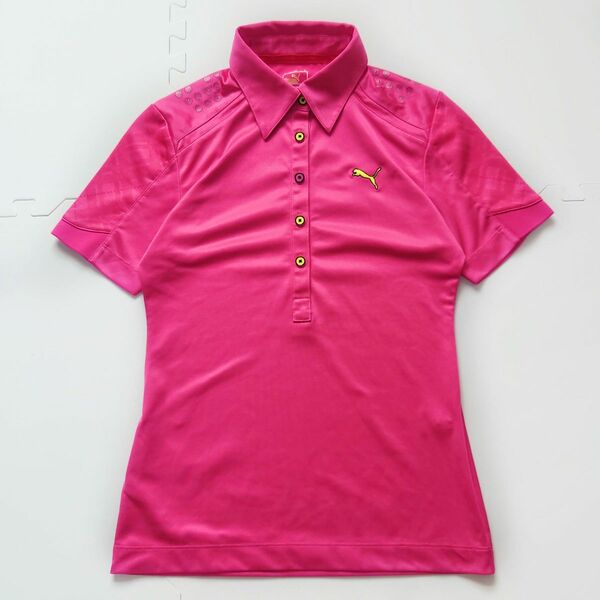 プーマ レディース 半袖ポロシャツ ゴルフ 小さいサイズ S ピンク