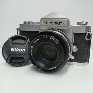 Nikon ニコン Nikomat FTN NIKKOR 50mm f/1.8 一眼レフカメラ フィルムカメラ　く33