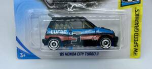 74// Hot Wheels HONDA '85 CITY TURBO II ホンダ シティ ターボ ２ ブルドック ブラック