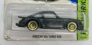 ★73// PORSCHE 934 TURBO RSR ポルシェ 934ホワイト　Hot Wheels ホットウィール カード破損ブリスターへこみ