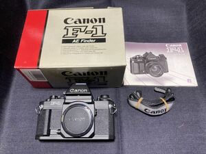 箱　及び　説明書付き！　新品級　 Canon キャノン New F-1 AE Finder 35mm SLR Film Camera フィルム カメラ
