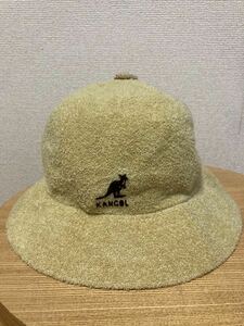 英国製 カンゴール KANGOL バミューダハットBERMUDA バケットハット L 帽子 イングランド製 ワンポイント ロゴ