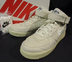 定価18,150円 ナイキ × ステューシー NIKE STUSSY AIR FORCE 1 '07 MID SP エア フォース 1 07 ミッド SP DJ7841-200 スニーカー