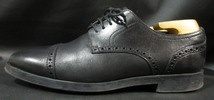 定価50,600円 コールハーン COLE HAAN ジェファーソン グランド キャップ トゥ オックスフォード レザー シューズ C23789 革靴 黒 難有_画像3