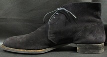 英国製 クロケット&ジョーンズ ユナイテッドアローズ別注 CROCKETT&JONES ブラック スウェードレザー チャッカブーツ CHUKKA 8489_画像3