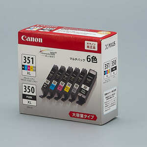 送料無料!! CANON BCI-351XL+350XL/6MP 6色マルチパック 大容量タイプインクタンク 純正