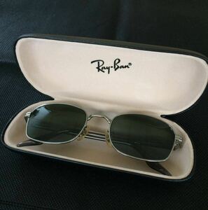 美品 Ray-Ban レイバン サングラス RB3006 W2189 シルバーフレーム 専用ケース付 アイウェア めがね メガネ 眼鏡