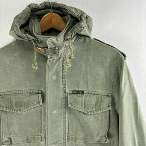 ビンテージ 80s【TYPE M-65】ミリタリー フィールドジャケット 古着 コットン ポプリン POPLIN OG107 日本製 国産 タクシードライバー