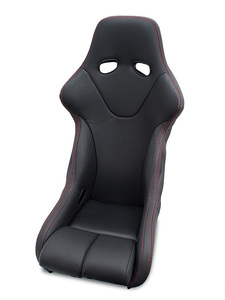 [JADE]RECARO RS-G/RS-GSモデル用スタイリッシュシートカバー(ブラック×レッドステッチ)[JSC-005]