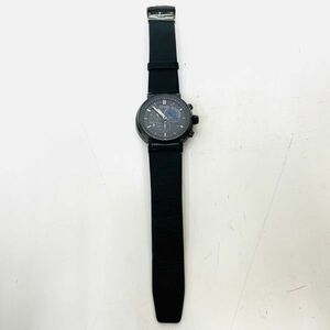 【稼働品】CITIZEN シチズン Eco-Drive エコドライブ W770MV ソーラー デイデイト Bluetooth ブラック×ブルー 革バンド 黒 メンズ 腕時計