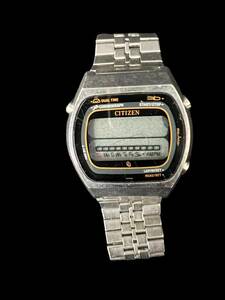 【ジャンク】 CITIZEN シチズン オールドLCデジタル クロノグラフ デュアルタイム 41-0438 クォーツ 腕時計 メンズ