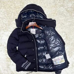 【極美品】MONCLER モンクレール ダウンジャケット パーカー ブレスル bresle グレー サイズ ウール素材 メンズ