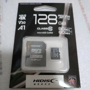 HIDISC microSDXCカード HDMCSDX128GCL10V30 ［Class10 /128GB］ HDMCSDX128GCL10V30